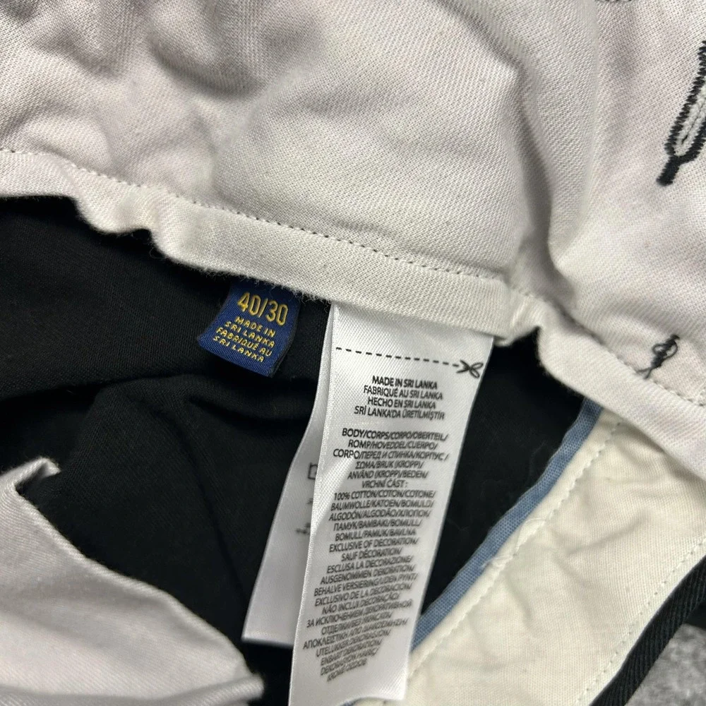 Polo‎ Ralph Lauren Pants Mens 40x30 Black Classic Fit Polo Chino Dress Casual